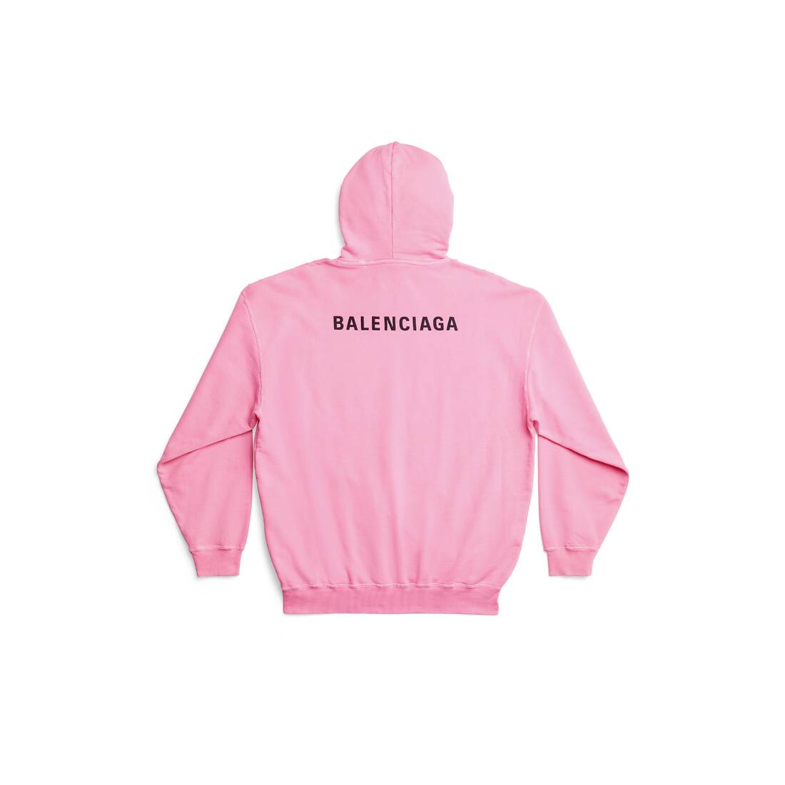 Women’s Balenciaga Back Hoodie Medium Fit In Fluo Pink