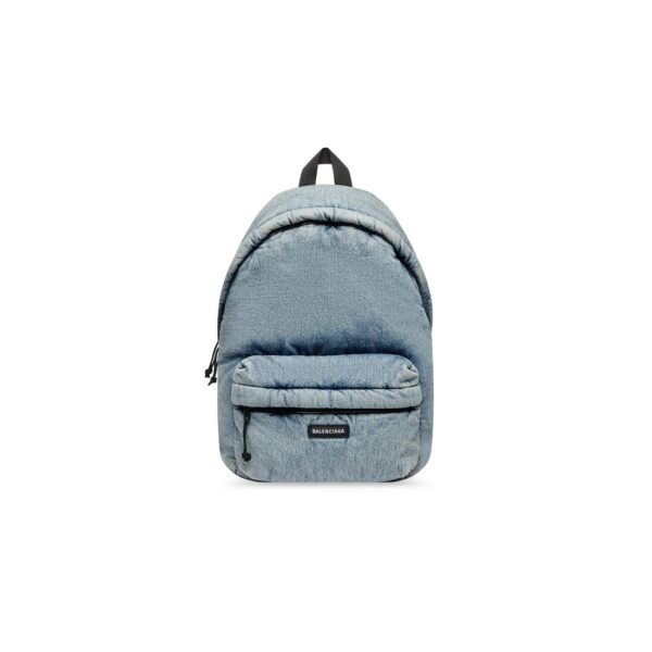 Balenciaga Men’s Explorer Backpack Denim Bag
